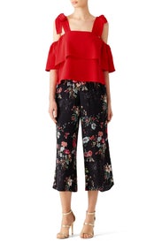 Red Eli Top by Amanda Uprichard