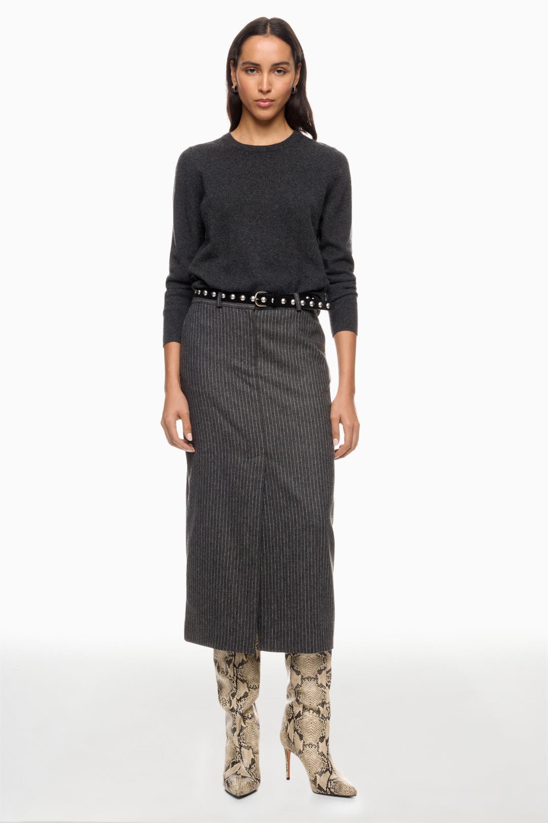 Kh　　PATOU Maxi tiered skirt Patou | Pleated maxi skirt in organic cotton