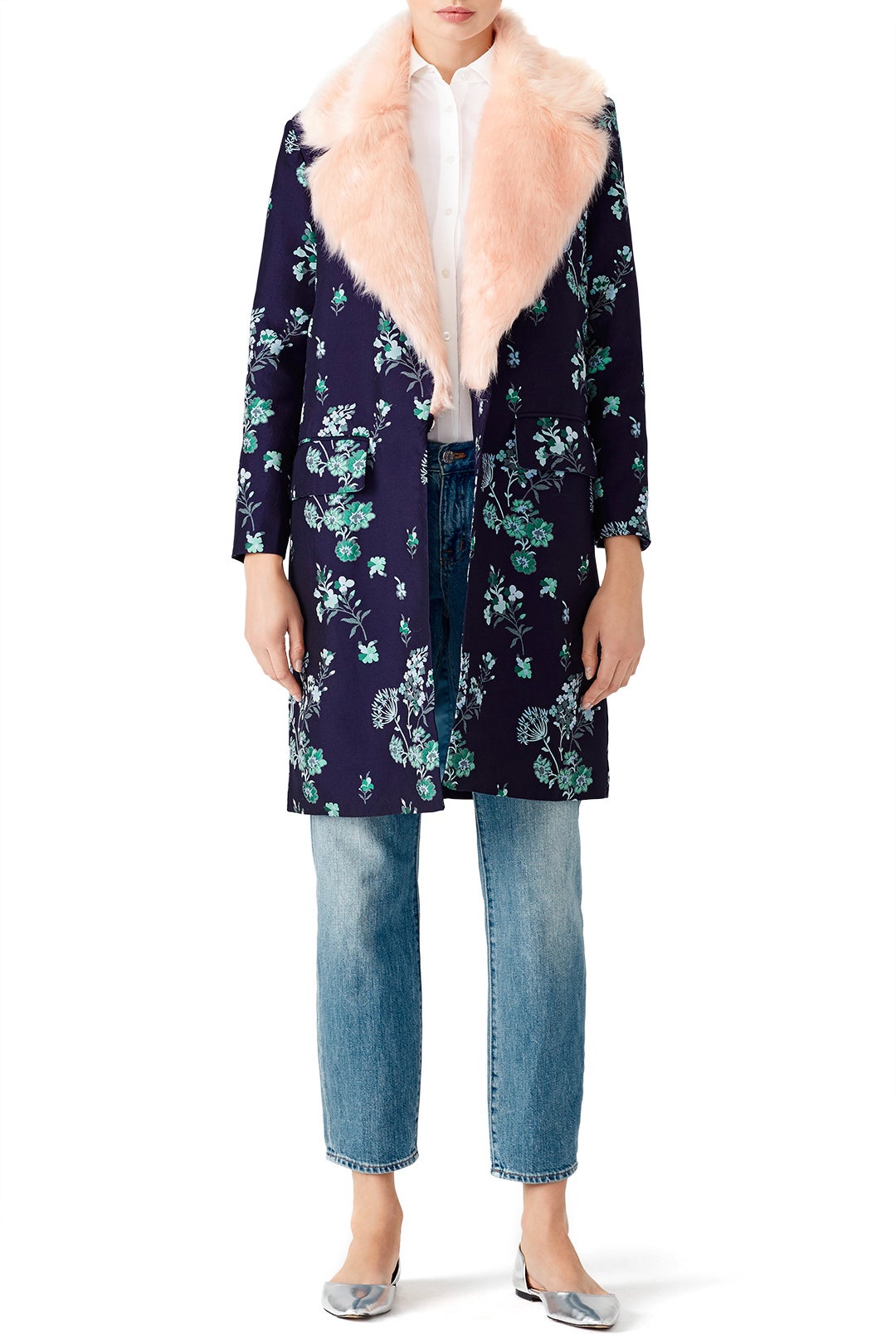 Floral Printed Combo Coat by Endless Rose 0