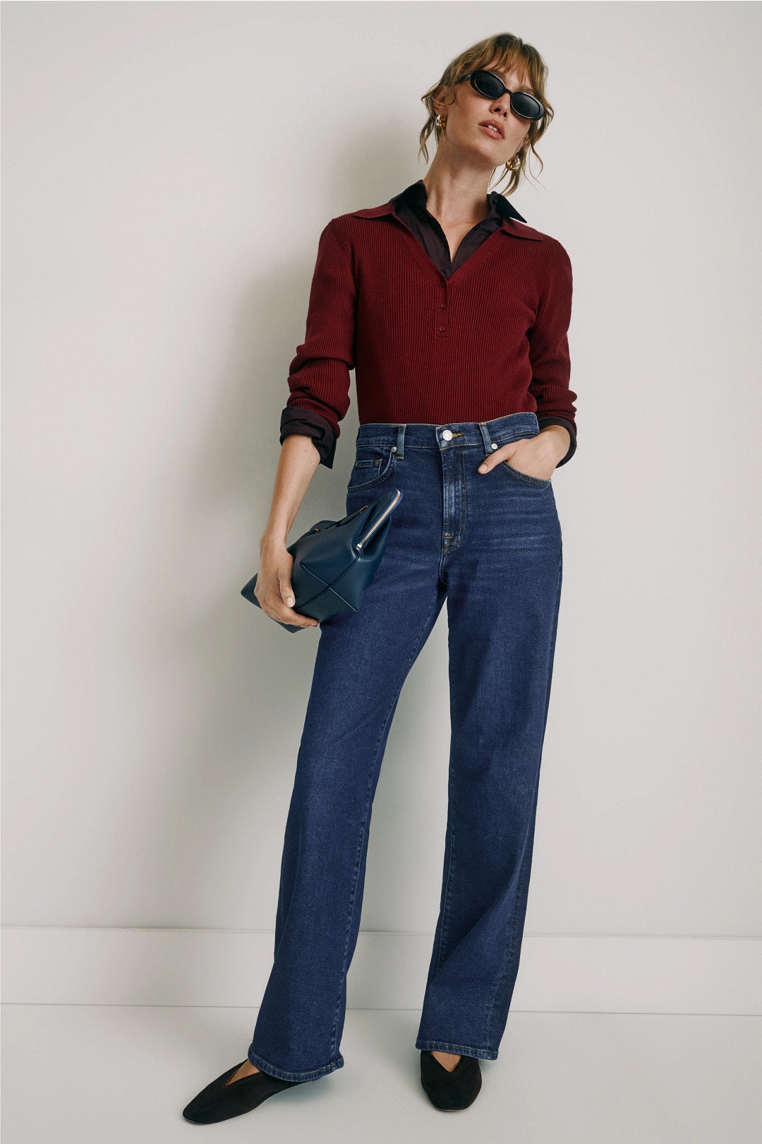 Stovepipe Straight Leg Jeans by 7 For All Mankind 0