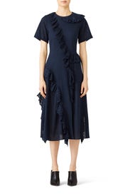 Navy Disconnect Dress by Goen. J