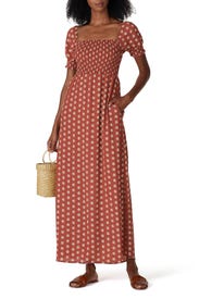 Brick Puff Sleeve Maxi by Louna