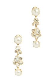 Pearl & Crystal Drop Earrings by Lele Sadoughi