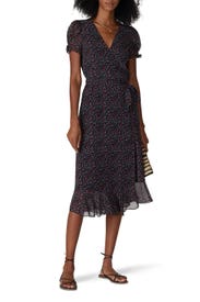 Short Sleeve Wrap Midi Dress by Madewell