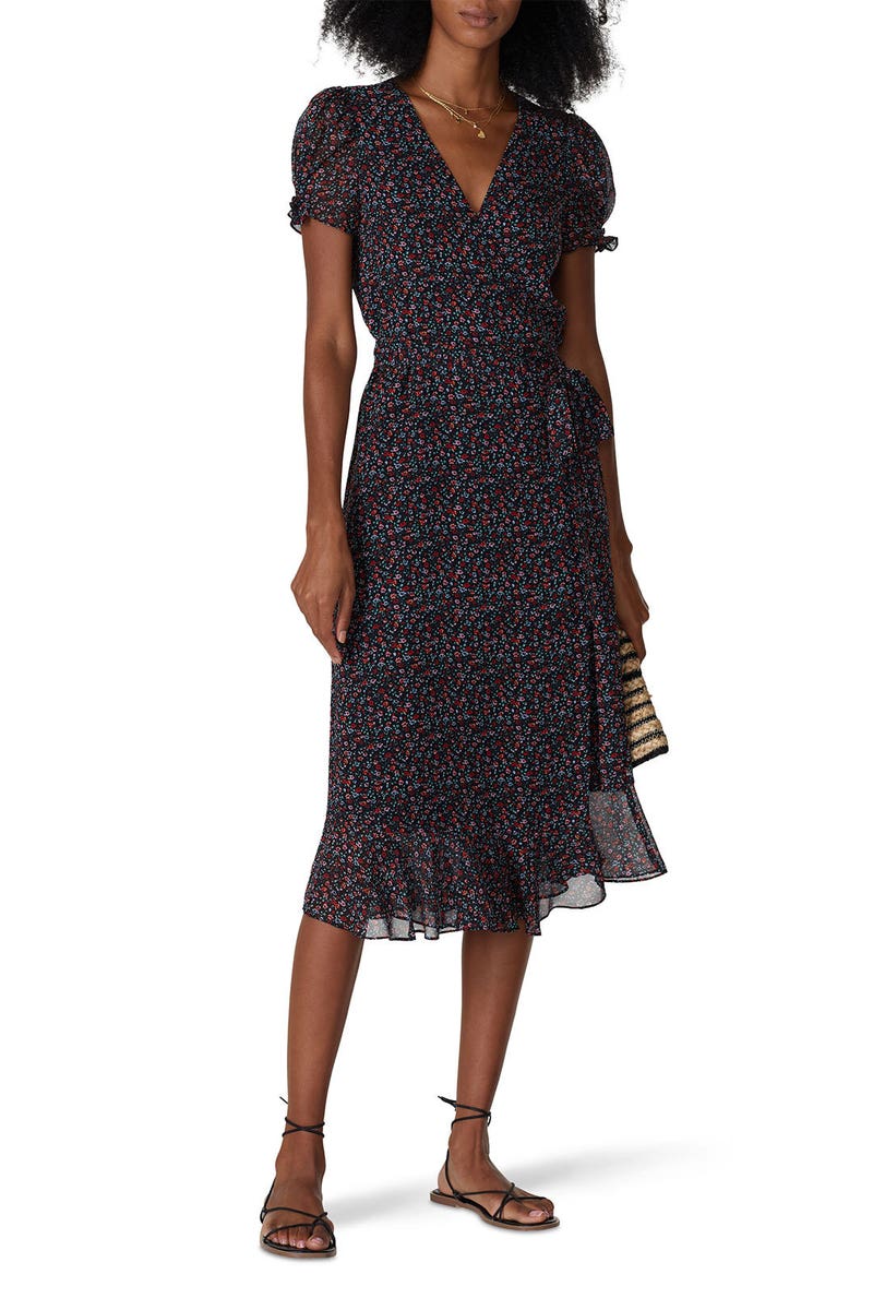 Short Sleeve Wrap Midi Dress by Madewell - Photo 0