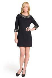 Glam Beaded Collar Dress by Milly
