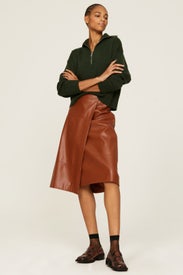 Green Quarter Zip Sweater by Marissa Webb x RTR