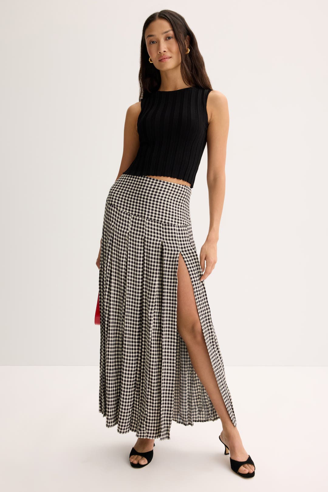 スカート andMary Nancy check skirt S Nancy check skirt