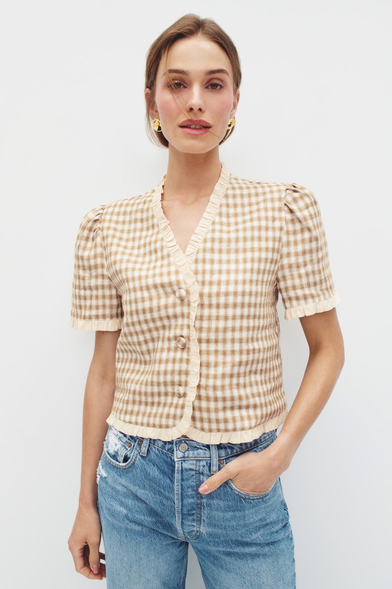 Bess Linen Top by Reformation - Photo 0