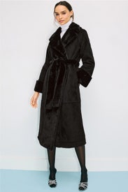 Faux Suede And Fur Coat by Rosetta Getty x RTR