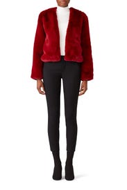 Lonely Hearts Faux Fur Jacket by somedays lovin