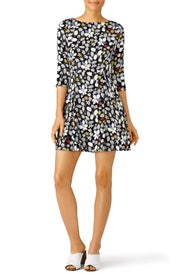 Crisp Floral Print Dress by Suno