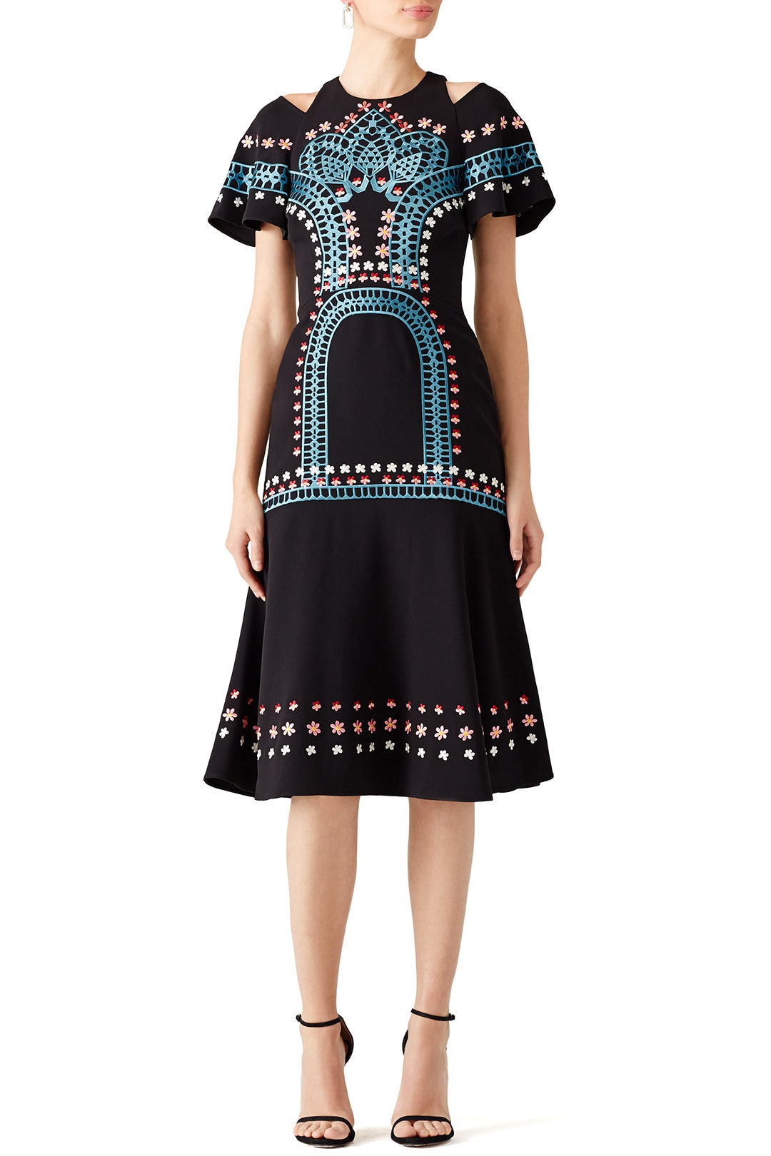 Embroidered Daisy Midi Dress by Temperley London 0