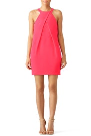 Pink Origami Fold Dress by Trina Turk