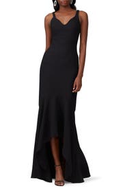 Black Sade Gown by Cinq à Sept