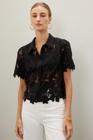 Addison Roja Lace Top by Milly