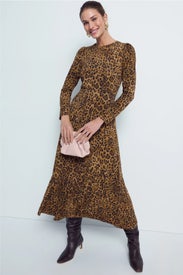 Animal Print Midi Dress by Rixo x RTR