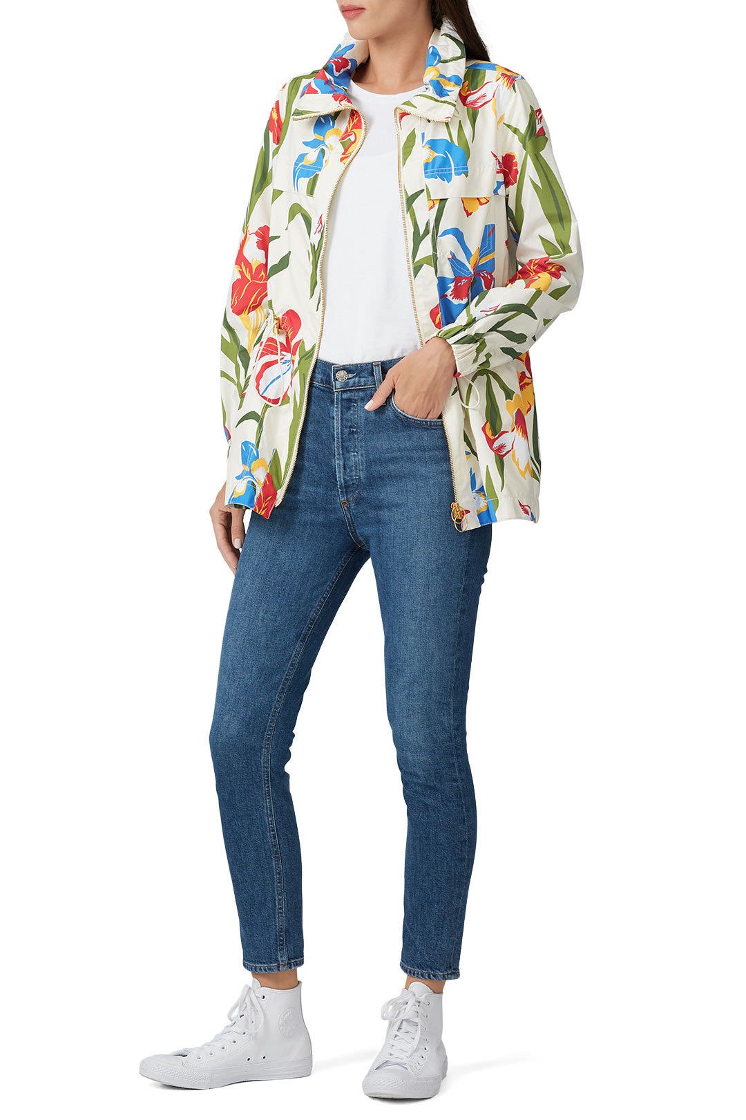 Painted Iris Amanda Jacket by Tory Burch 0