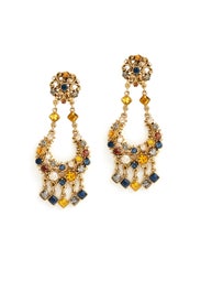Multi Gem Earrings by Ben-Amun
