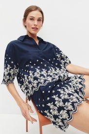 Embroidered Pull On Short by CeCe