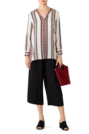 Oversize Striped Blouse by cupcakes and cashmere