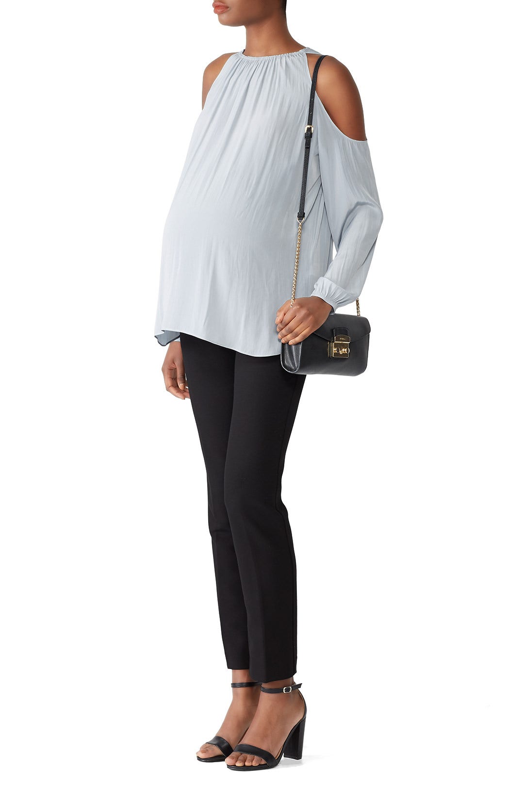 Silver Heather Maternity Top by FOR 2 by Ramy Brook 0