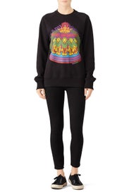 Black Lions Sweatshirt by Horn Please!