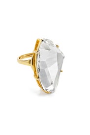 Polished Crystal Ring by Kenneth Jay Lane