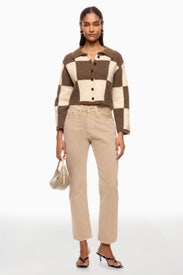 Collared Checkered Sweater by Moon River