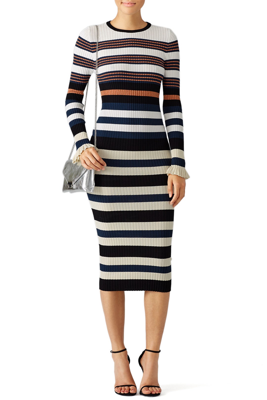 Harvest White Striped Dress by Opening Ceremony 0