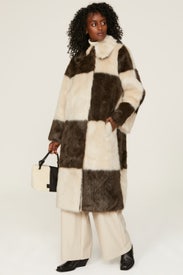 Nina Faux Fur Coat by Stand Studio