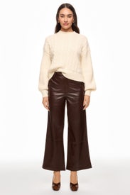 Mixed Cable Knit Pull Over by Toccin