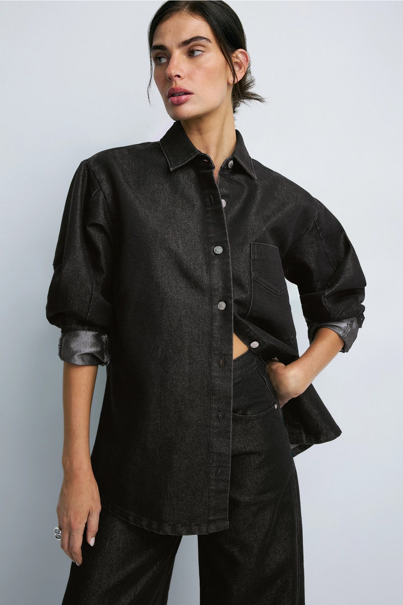 Barrel Sleeve Shacket by Hudson - Photo 0