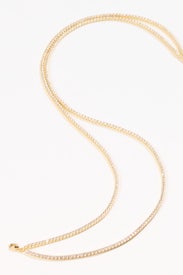 Diamond Tennis Layered Necklace by SHASHI