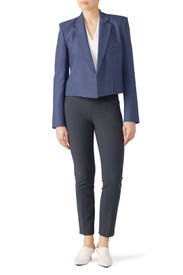 Linen Cropped Jacket by Tibi