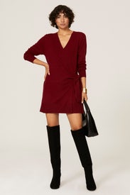 Red Knit Wrap Dress by Thakoon x RTR