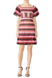 Pink Tricolor Dress by Aijek