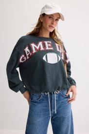 Game Day Crew Neck Sweatshirt by DAYDREAMER