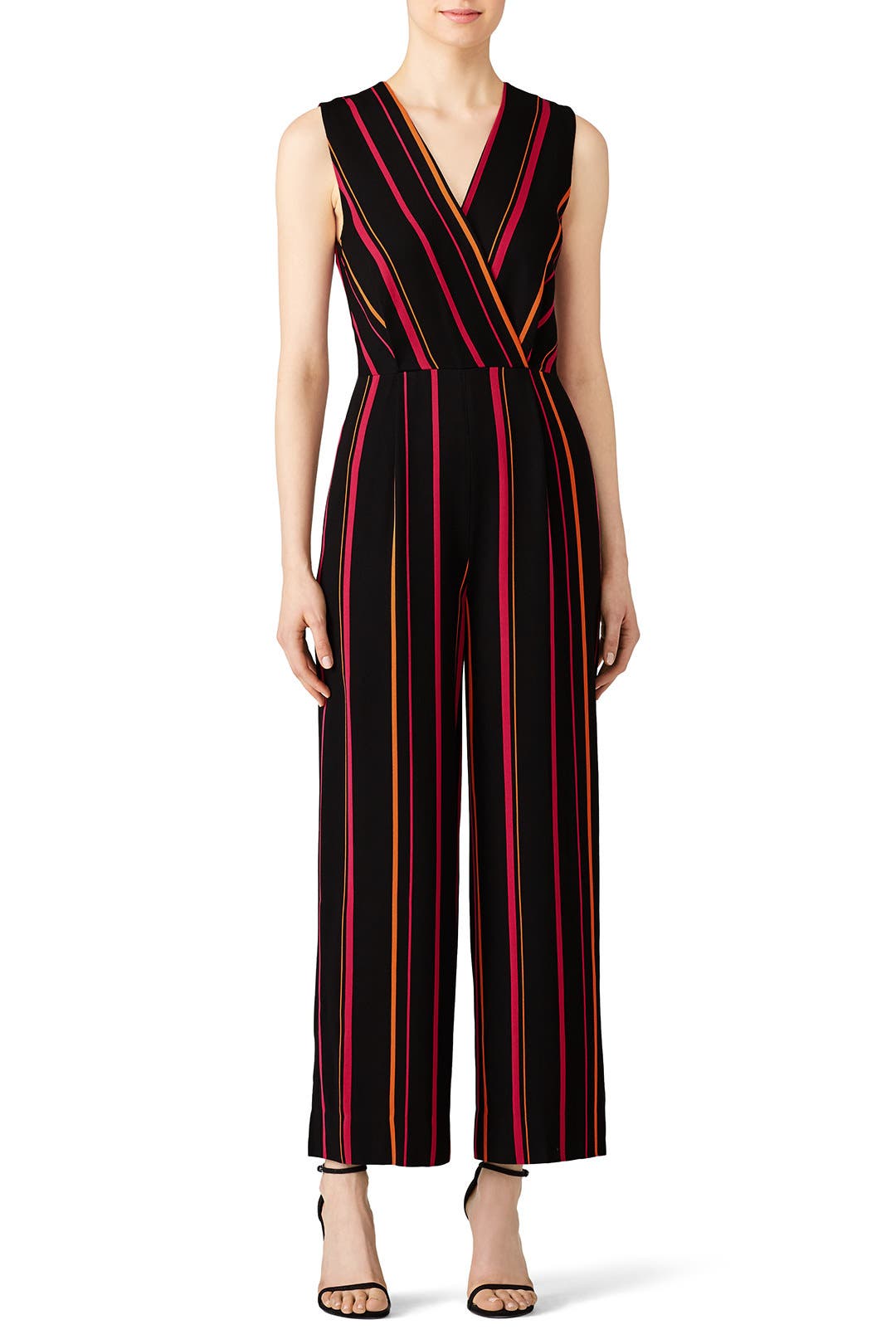 Striped Crossover Jumpsuit by Diane von Furstenberg | Rent