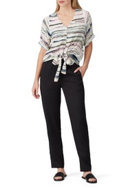 Tie Front Top by Fifteen Twenty