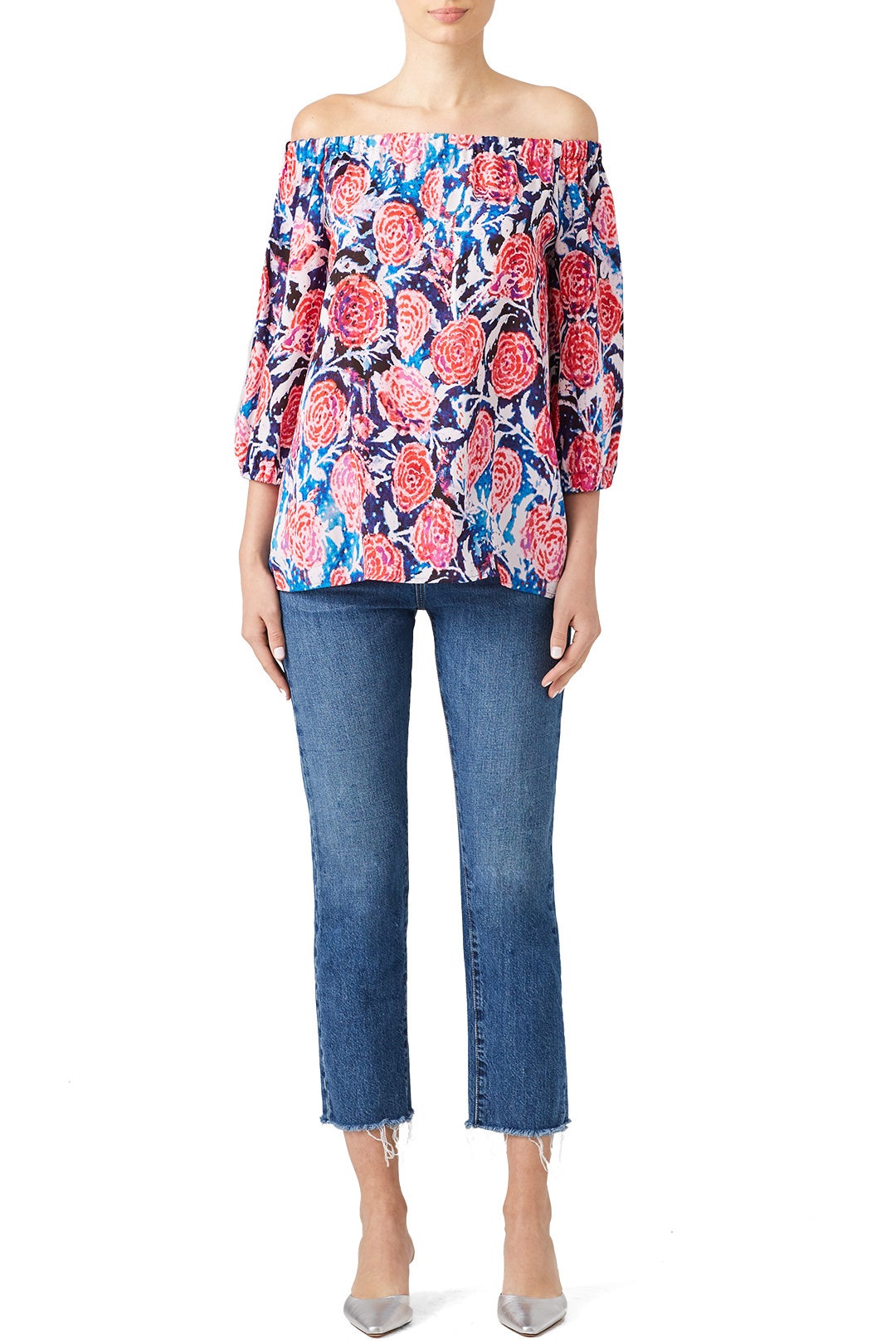 Watercolor Floral Top by Fuzzi 0
