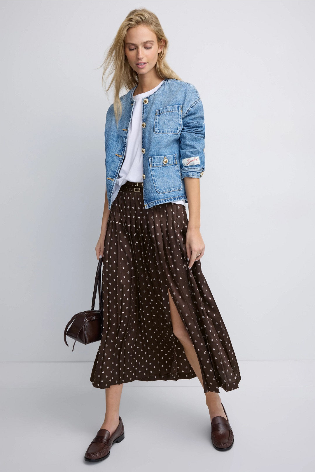 Lysea Polka Dot Midi Skirt by Sandro 0