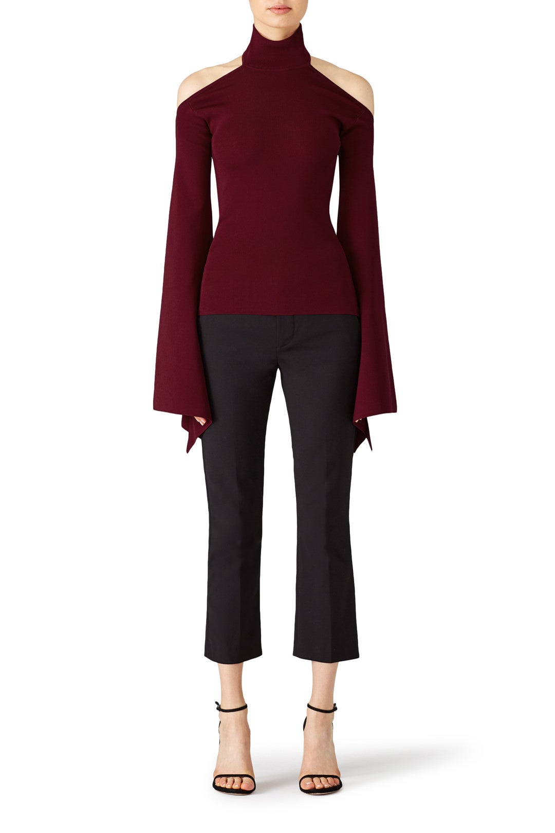 Maroon Lydie Top by Solace London 0
