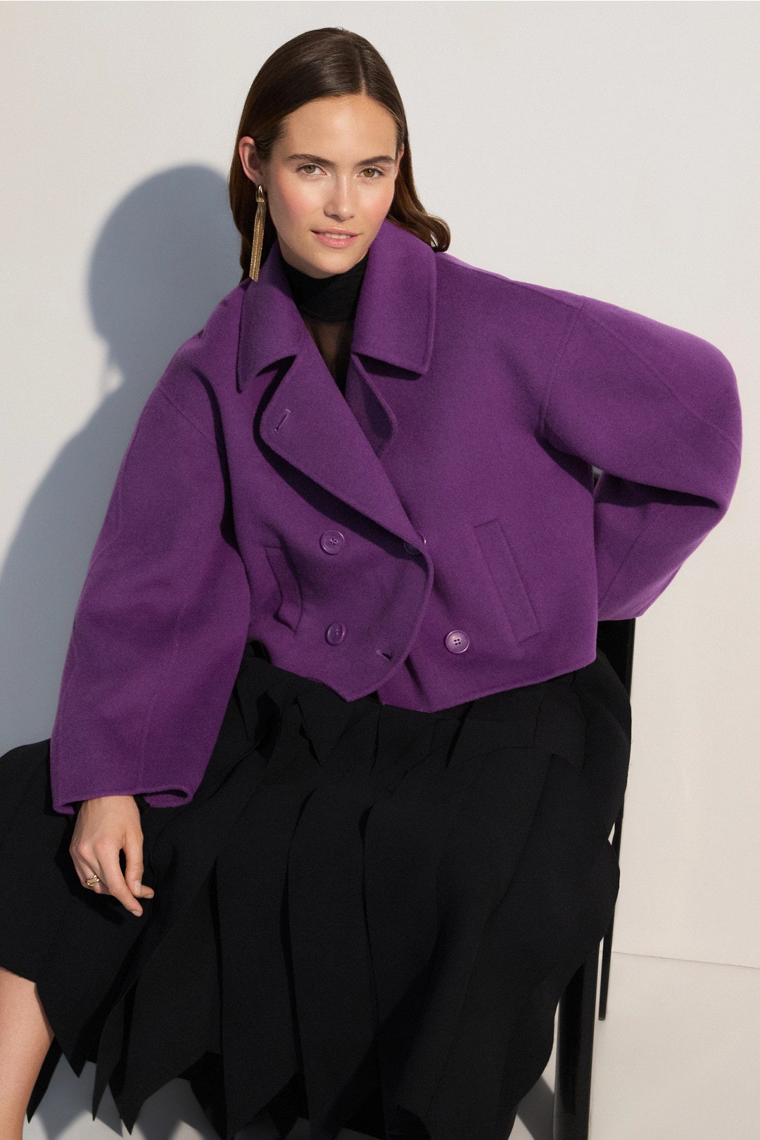 Marta Double Faced Wool Cropped Jacket by Ulla Johnson 0