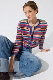 Fanny Striped Cardigan by ba&sh