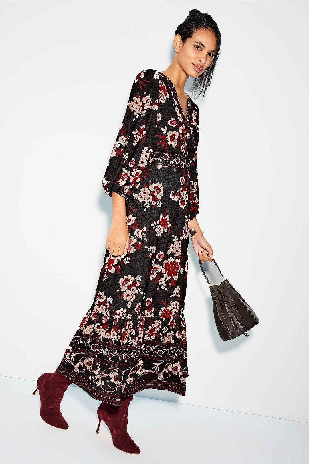 【新品】Ted Baker Balloon Sleeve Maxi Dress Organza Maxi Dress by Ted Baker London | Rent the Runway