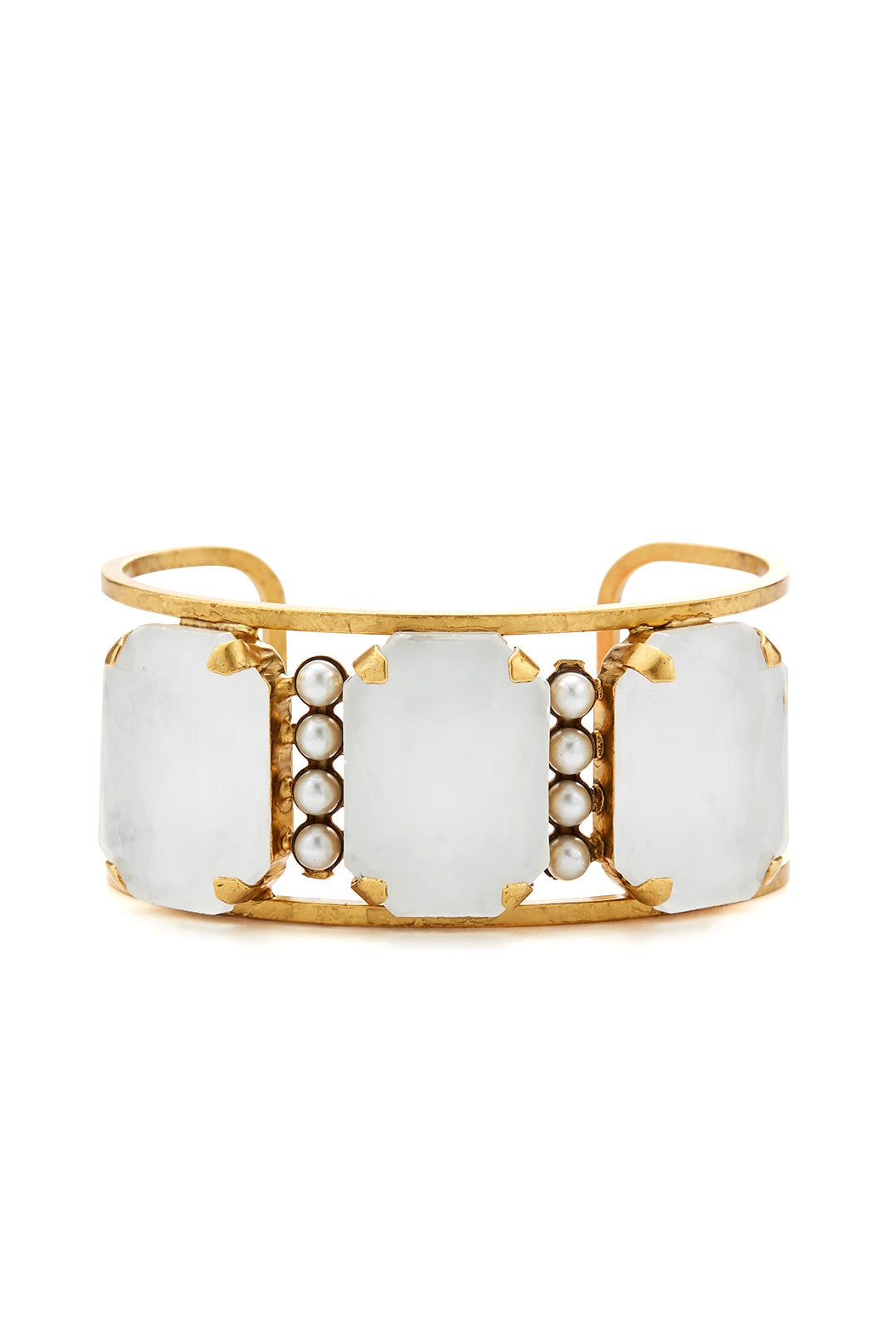 Pearl White Cuff Bracelet by Elizabeth Cole