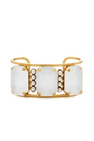 Pearl White Cuff Bracelet by Elizabeth Cole