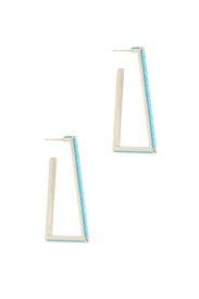 Turquoise Easton Hoops by Kendra Scott