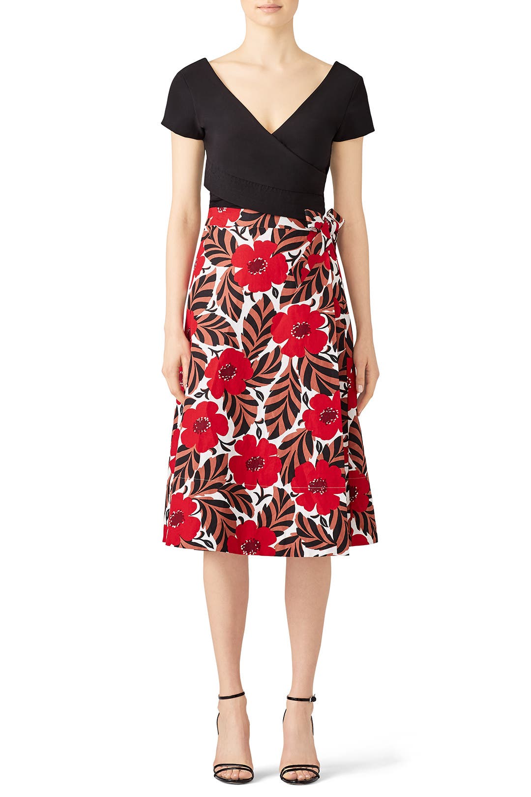 小物 Flower spangle wrap skirt スカート Flower spangle wrap skirt/フラワースパンコール